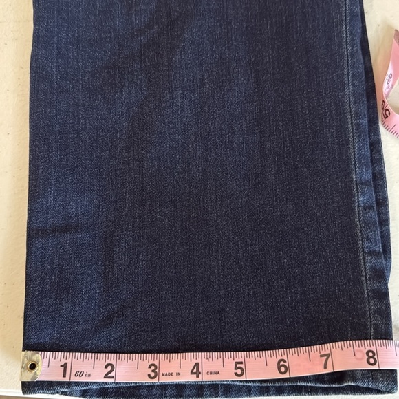 NWOT Duluth Trading Co Denim Capri Straight Leg Dark Wash Stretch Women’s Sz 16W - Picture 10 of 10
